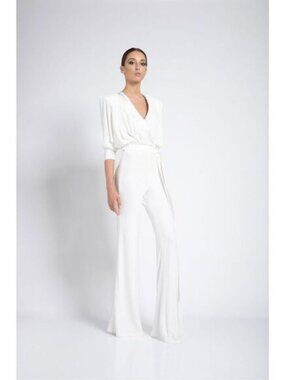 NWT Zhivago Weld Jumpsuit in White Size 8 $600